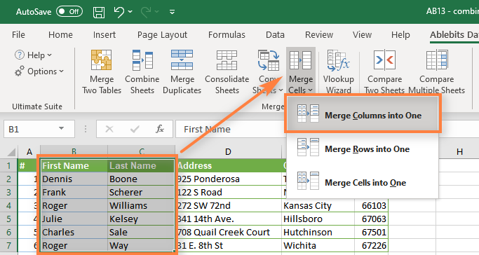 put a formula into a column in excel for mac?